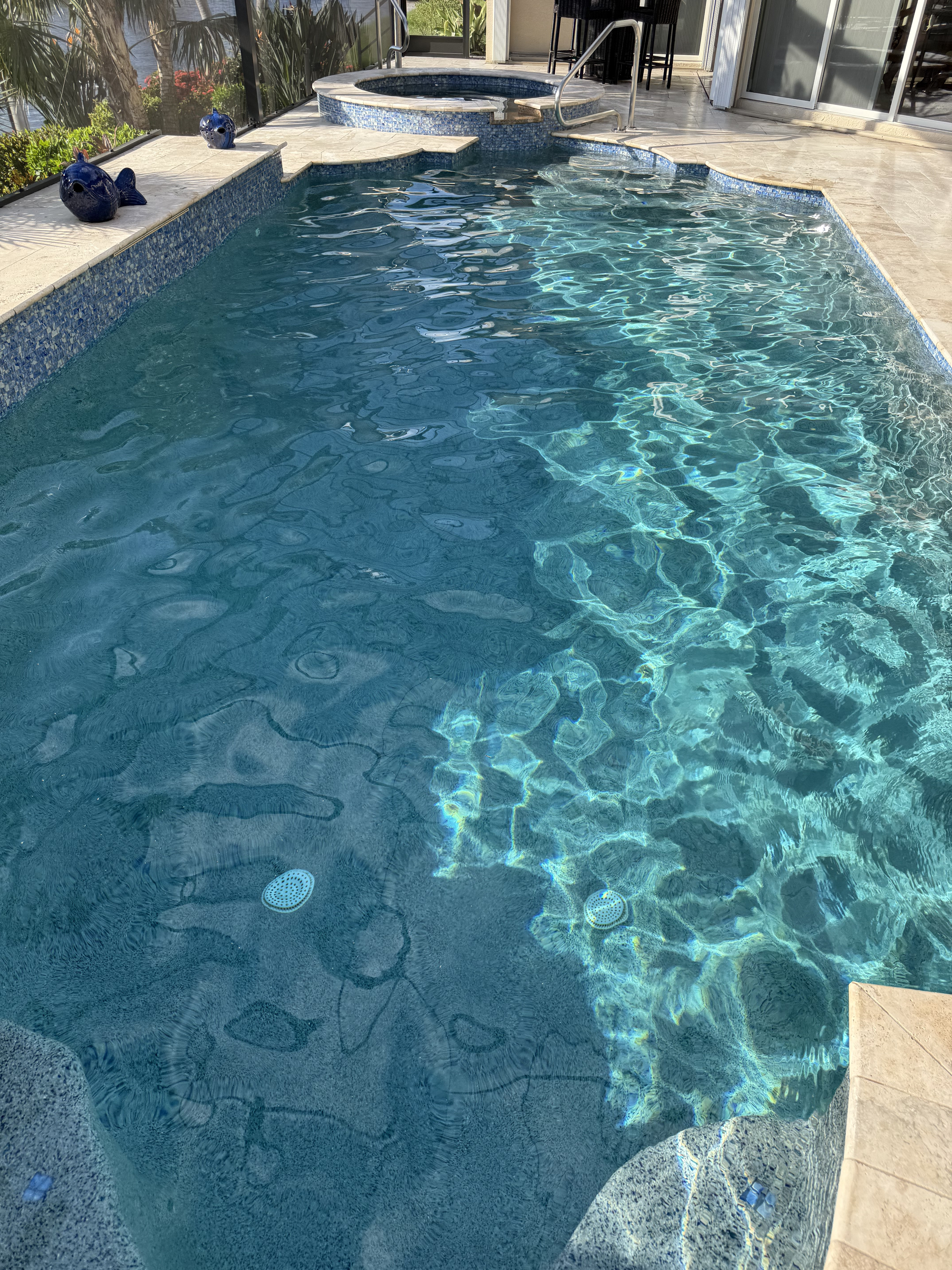 Clean residential pool in Charlotte County